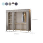 Foldable Metal Frame Wardrobe Armoire Freestanding Wardrobe with Shelves Clearhalo 'Armoires & Wardrobes' 'armoires_wardrobes' 'Bedroom Furniture' 'furn' 'furn_armoires_wardrobes' 'Furniture' 7288266