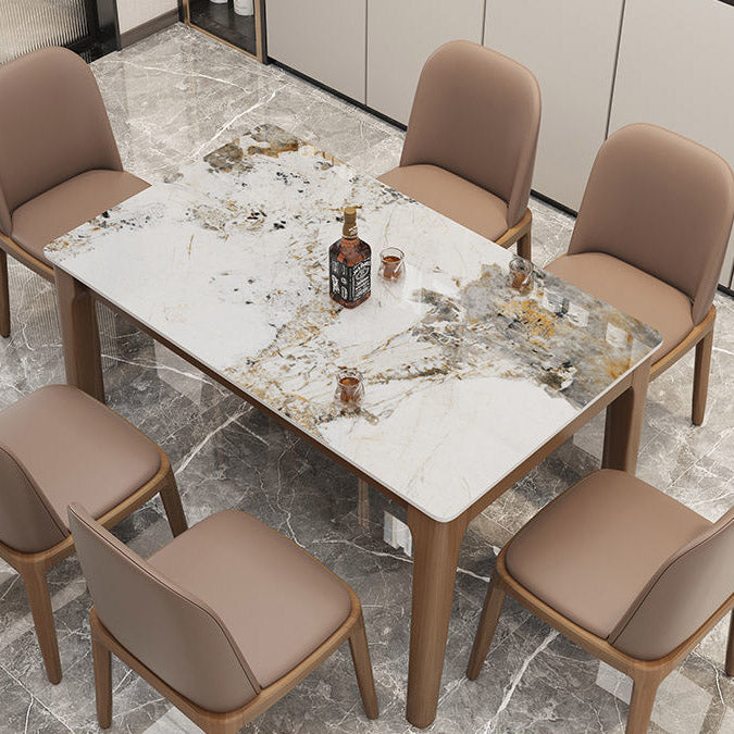 Rechthoekige eetkamertafel Eigentijdse dinettetafel met 4 poten