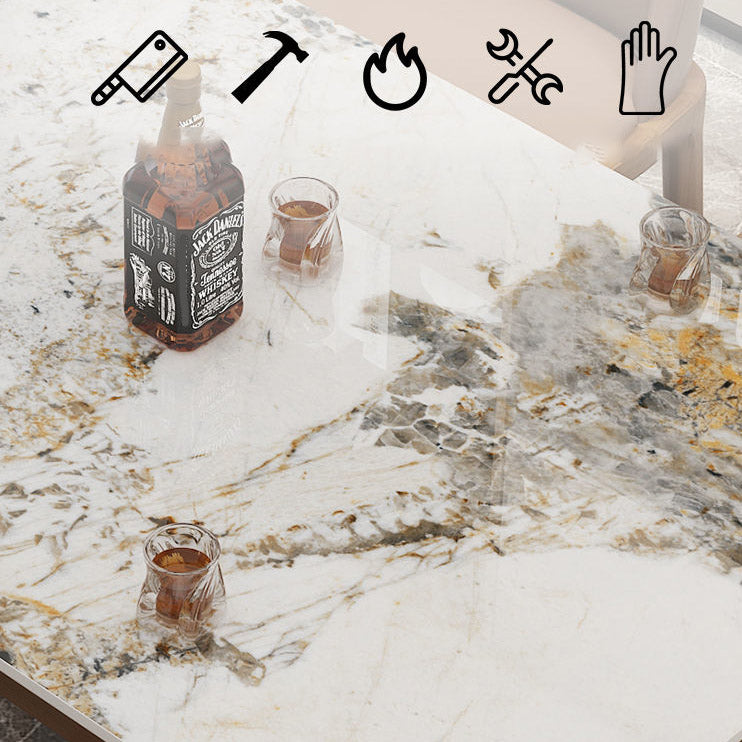 Rechthoekige eetkamertafel Eigentijdse dinettetafel met 4 poten
