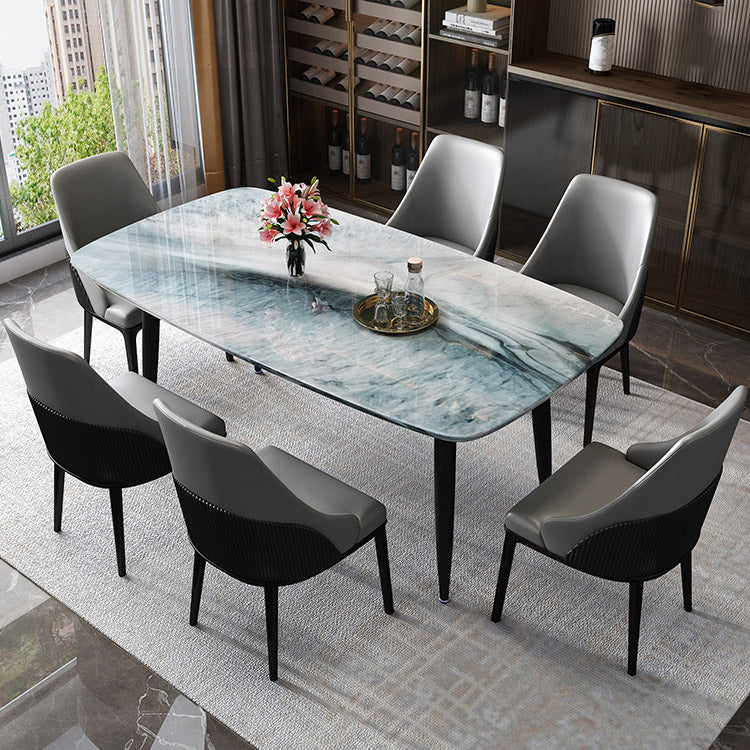 Rectangle Dining Site Table Contemporary 4 Legs Dining Room Table Clearhalo 'Dining Tables & Seating' 'Dining Tables' 'dining_table' 'furn' 'furn_dining_table' 'Furniture' 'Kitchen & Dining Furniture' 7288386