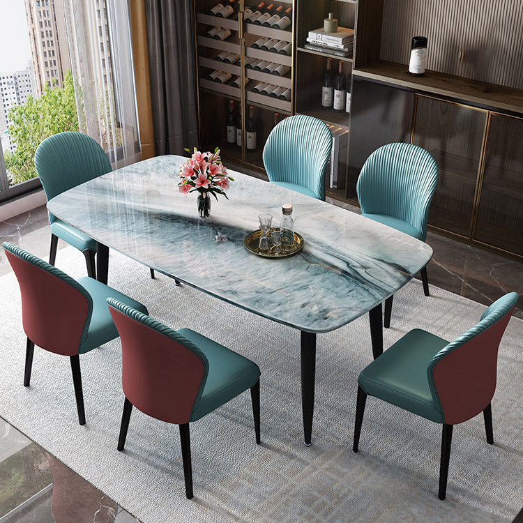 Rectangle Dining Site Table Contemporary 4 Legs Dining Room Table Clearhalo 'Dining Tables & Seating' 'Dining Tables' 'dining_table' 'furn' 'furn_dining_table' 'Furniture' 'Kitchen & Dining Furniture' 7288387