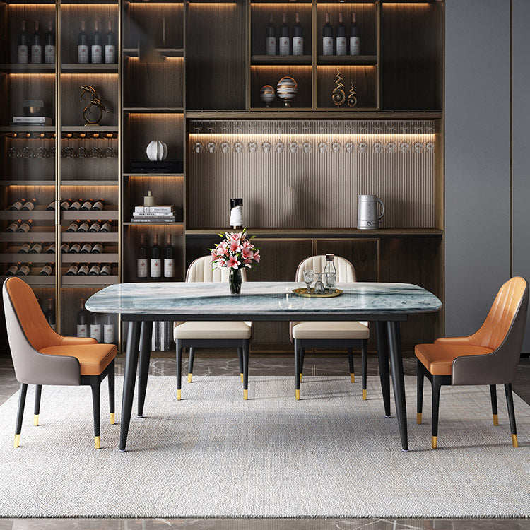Rectangle Dining Site Table Contemporary 4 Legs Dining Room Table Clearhalo 'Dining Tables & Seating' 'Dining Tables' 'dining_table' 'furn' 'furn_dining_table' 'Furniture' 'Kitchen & Dining Furniture' 7288388
