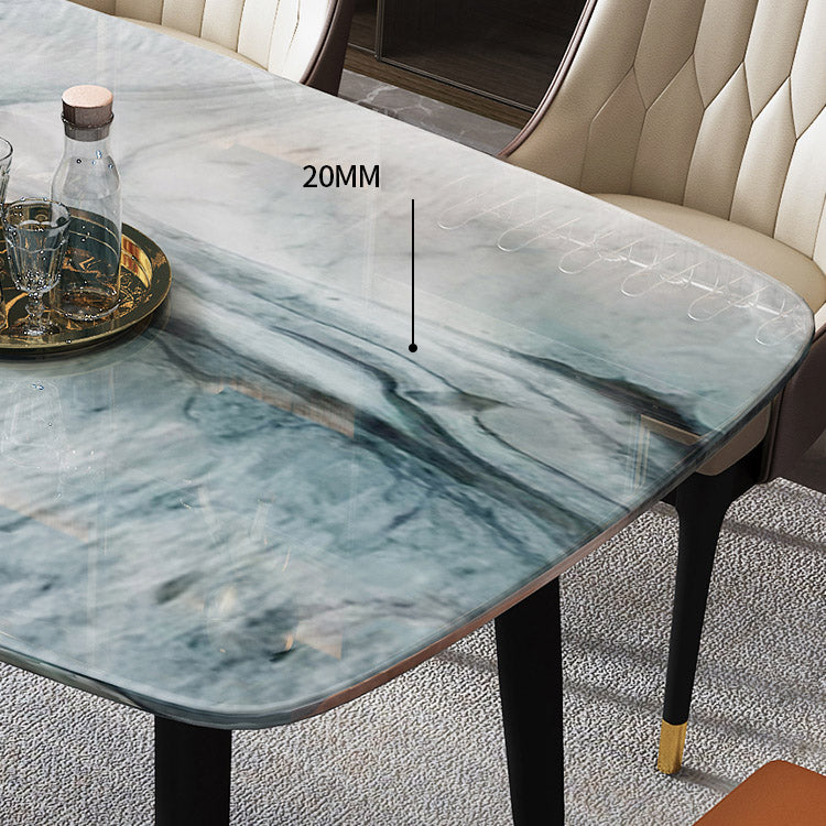 Rectangle Dining Site Table Contemporary 4 Legs Dining Room Table Clearhalo 'Dining Tables & Seating' 'Dining Tables' 'dining_table' 'furn' 'furn_dining_table' 'Furniture' 'Kitchen & Dining Furniture' 7288391