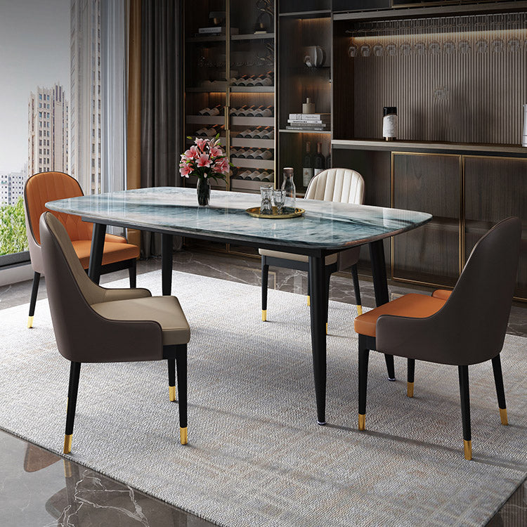 Rectangle Dining Site Table Contemporary 4 Legs Dining Room Table Clearhalo 'Dining Tables & Seating' 'Dining Tables' 'dining_table' 'furn' 'furn_dining_table' 'Furniture' 'Kitchen & Dining Furniture' 7288394