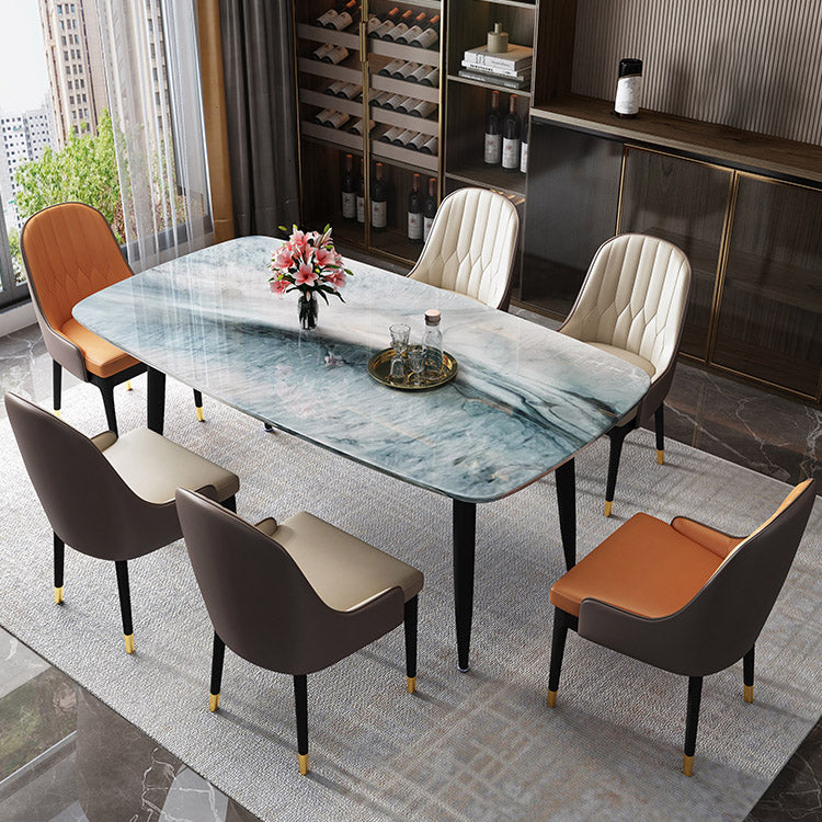 Rectangle Dining Site Table Contemporary 4 Legs Dining Room Table Clearhalo 'Dining Tables & Seating' 'Dining Tables' 'dining_table' 'furn' 'furn_dining_table' 'Furniture' 'Kitchen & Dining Furniture' 7288395