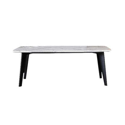 Witte en zwarte eetkamer keukentafel Rechthoekige eettafel