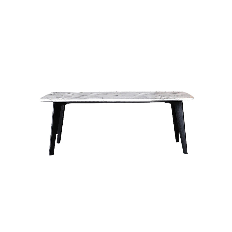 Witte en zwarte eetkamer keukentafel Rechthoekige eettafel