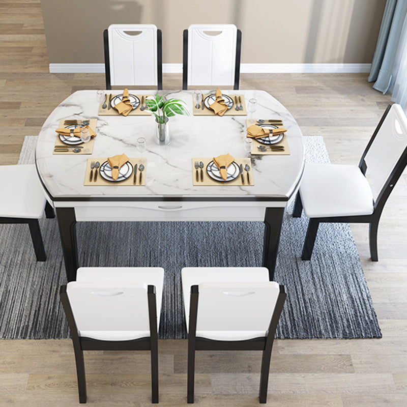 Mesa de comedor abatible Mesa de comedor contemporánea de 4 patas
