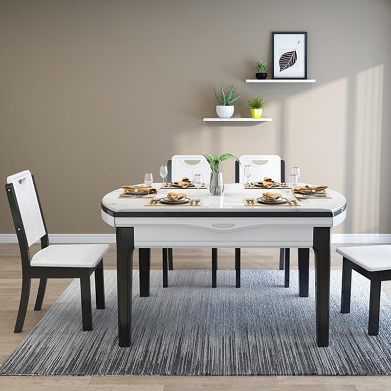 Mesa de comedor abatible Mesa de comedor contemporánea de 4 patas