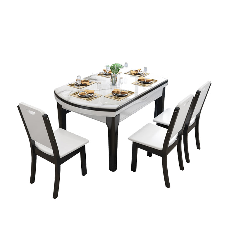 Mesa de comedor abatible Mesa de comedor contemporánea de 4 patas