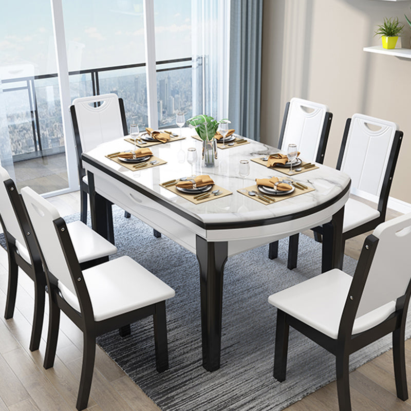 Mesa de comedor abatible Mesa de comedor contemporánea de 4 patas