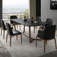 Black and Brown Dining Room Table Contemporary Dining Site Table Clearhalo 'Dining Tables & Seating' 'Dining Tables' 'dining_table' 'furn' 'furn_dining_table' 'Furniture' 'Kitchen & Dining Furniture' 7288440