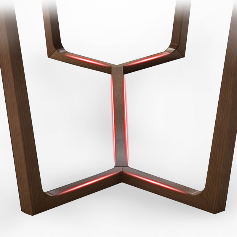 Black and Brown Dining Room Table Contemporary Dining Site Table Clearhalo 'Dining Tables & Seating' 'Dining Tables' 'dining_table' 'furn' 'furn_dining_table' 'Furniture' 'Kitchen & Dining Furniture' 7288447