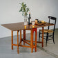 Eettafel met neerklapbaar blad Massief houten eettafel voor eetkamer