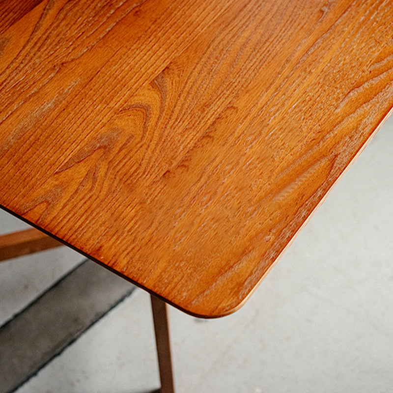 Eettafel met neerklapbaar blad Massief houten eettafel voor eetkamer
