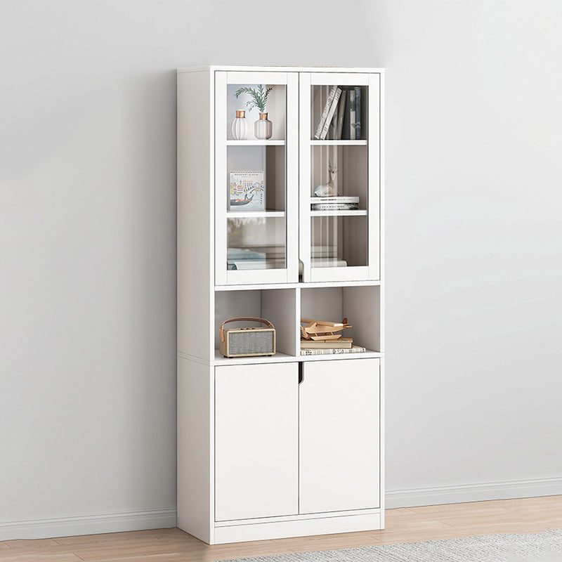 Contemporary Manufactured Wood Accent Cabinet Rectangle Accent Cabinet 23.6"L x 11.8"W x 72.0"H White Clearhalo 'Cabinets & Chests' 'cabinets_chests' 'furn' 'furn_cabinets_chests' 'Furniture' 'Living Room Furniture' 7288473