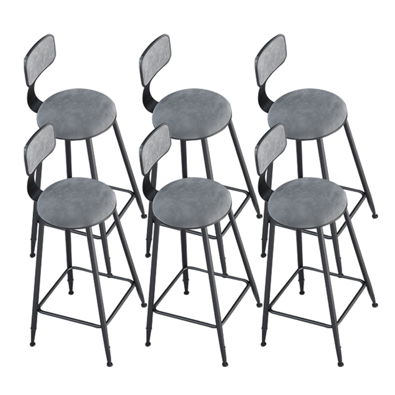 Taburetes de barras de metal taburetes de barra sin brazo con base de metal negro