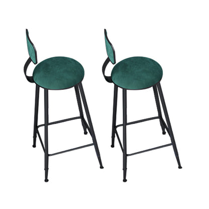 Taburetes de barras de metal taburetes de barra sin brazo con base de metal negro