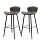 Black Metal Base Bar and Counter Stool Industrial Style Indoor Stool for Patio Use