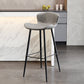 Black Metal Base Bar and Counter Stool Industrial Style Indoor Stool for Patio Use