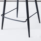 Black Metal Base Bar and Counter Stool Industrial Style Indoor Stool for Patio Use