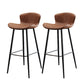 Black Metal Base Bar and Counter Stool Industrial Style Indoor Stool for Patio Use