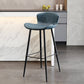 Black Metal Base Bar and Counter Stool Industrial Style Indoor Stool for Patio Use