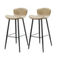 Black Metal Base Bar and Counter Stool Industrial Style Indoor Stool for Patio Use