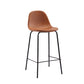 Black Metal Base Bar and Counter Stool Industrial Style Indoor Stool Clearhalo 'Bar Furniture' 'Bar Stools' 'bar_stools' 'furn' 'furn_bar_stools' 'Furniture' 'Kitchen & Dining Furniture' 7288626
