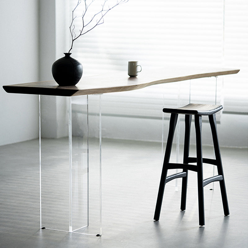 Nordic Style Bar Stool Solid Wood Counter Stool for Living Room