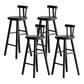 Nordic Style Bar Stool Solid Wood Counter Stool for Living Room