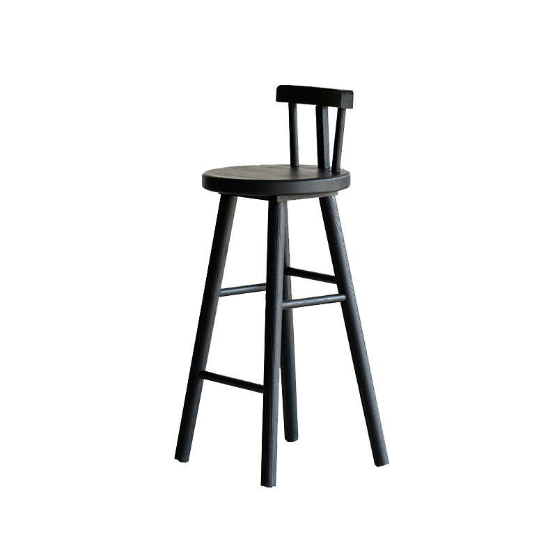 Nordic Style Bar Stool Solid Wood Counter Stool for Living Room