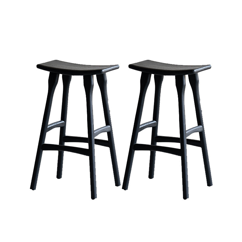 Nordic Style Bar Stool Solid Wood Counter Stool for Living Room