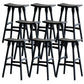 Nordic Style Bar Stool Solid Wood Counter Stool for Living Room