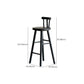 Nordic Style Bar Stool Solid Wood Counter Stool for Living Room