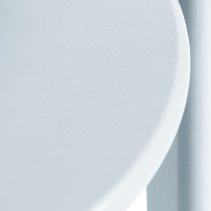 Round Low Back Dining Stools Plastic Barstools with Footrest