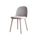 Modern Simple Side Chair Upholstered Dining Chair with Plastic Base for Kitchen