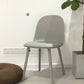 Modern Simple Side Chair Upholstered Dining Chair with Plastic Base for Kitchen