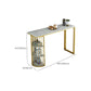 Glam Stone Bar Table Golden Base Storable Table for Living Room Clearhalo 'Bar Furniture' 'Bar Tables' 'bar_tables' 'furn' 'furn_bar_tables' 'Furniture' 'Kitchen & Dining Furniture' 7289301