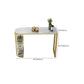 Glam Stone Bar Table Golden Base Storable Table for Living Room Clearhalo 'Bar Furniture' 'Bar Tables' 'bar_tables' 'furn' 'furn_bar_tables' 'Furniture' 'Kitchen & Dining Furniture' 7289304