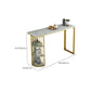 Glam Stone Bar Table Golden Base Storable Table for Living Room Clearhalo 'Bar Furniture' 'Bar Tables' 'bar_tables' 'furn' 'furn_bar_tables' 'Furniture' 'Kitchen & Dining Furniture' 7289307