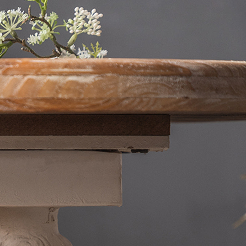 French Country Corner Table Wood Pedestal Round Accent Side Table Clearhalo 'Coffee & Accent Tables' 'End & Side Tables' 'end_side_tables' 'furn' 'furn_end_side_tables' 'Furniture' 'Living Room Furniture' 7289705