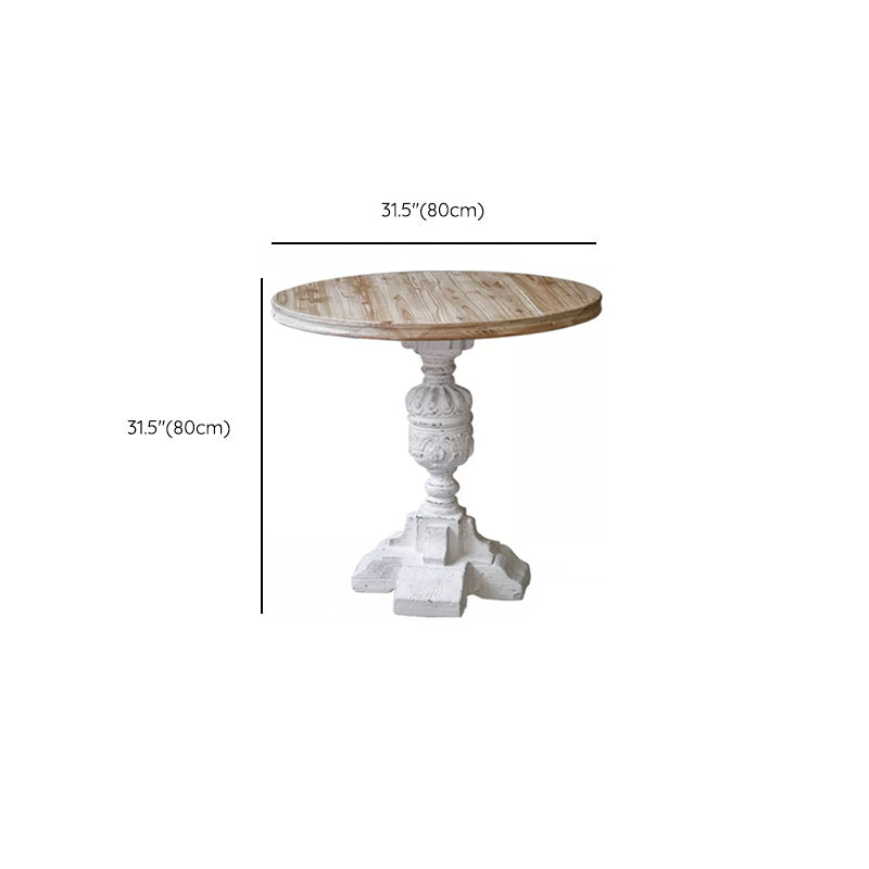 French Country Corner Table Wood Pedestal Round Accent Side Table Clearhalo 'Coffee & Accent Tables' 'End & Side Tables' 'end_side_tables' 'furn' 'furn_end_side_tables' 'Furniture' 'Living Room Furniture' 7289716
