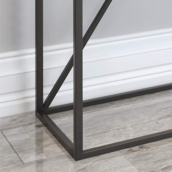 Contemporary Console Table Metal Rectangle Accent Table for Hall Clearhalo 'Console Tables' 'console_tables' 'Entry & Mudroom Furniture' 'furn' 'furn_console_tables' 'Furniture' 7289808
