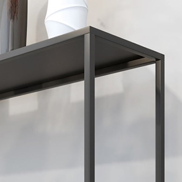 Contemporary Console Table Metal Rectangle Accent Table for Hall Clearhalo 'Console Tables' 'console_tables' 'Entry & Mudroom Furniture' 'furn' 'furn_console_tables' 'Furniture' 7289809