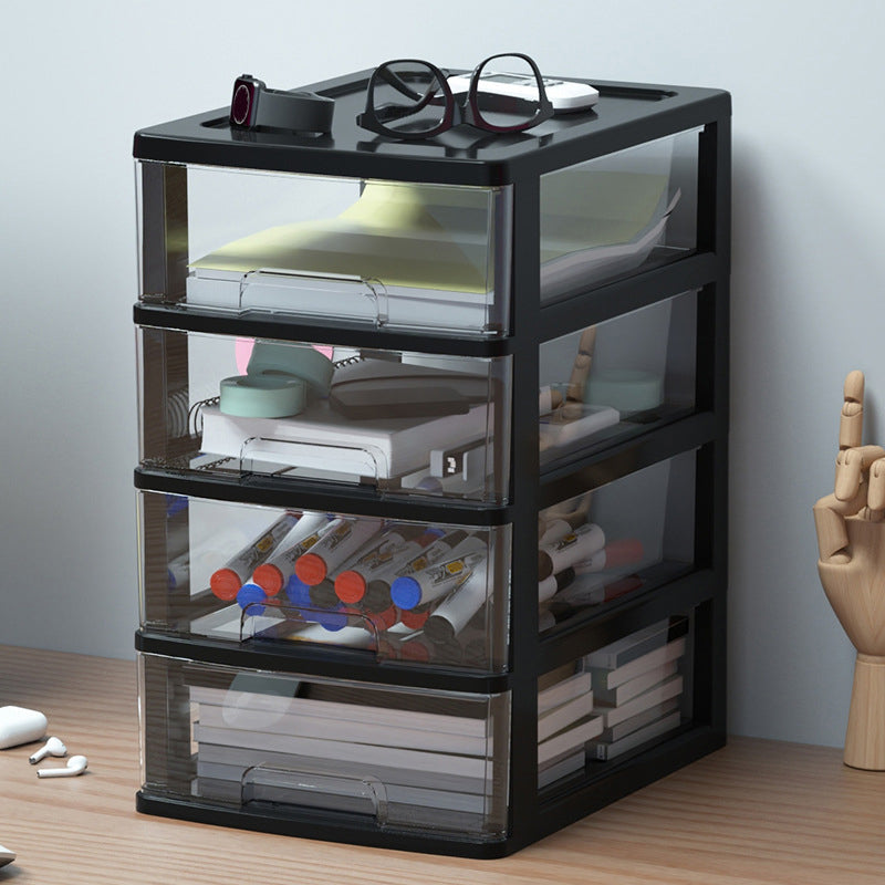 Aktenschrank seitlich Kunststoff moderner Aktenschrank mit Schubladen für Zuhause und Büro