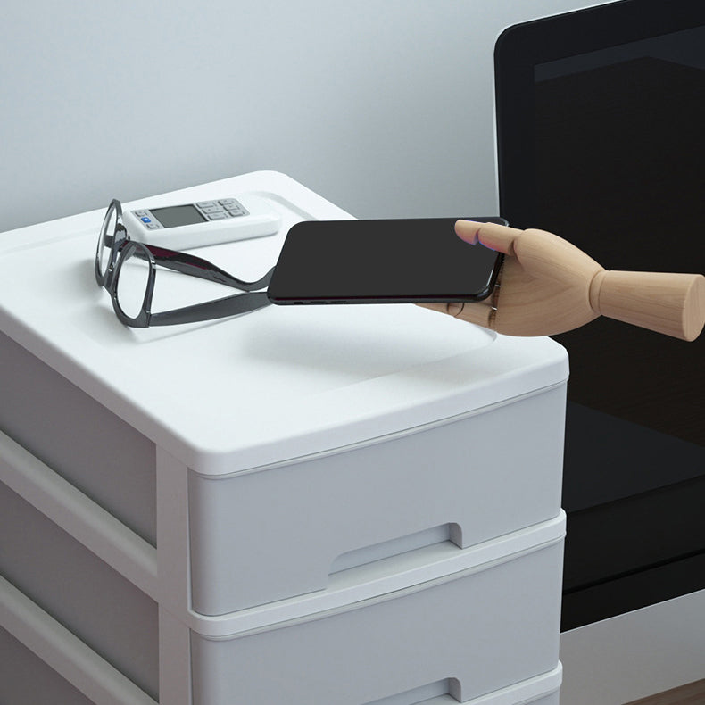 Aktenschrank seitlich Kunststoff moderner Aktenschrank mit Schubladen für Zuhause und Büro