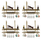 Glam Hanging Wine Rack Metal Wine Bottle & Glass Rack for Bar
