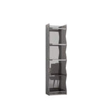 Contemporary Closed Back Bookshelf Acrylic Shelf Bookcase with Shelves Clearhalo 'Bookcases' 'furn' 'furn_bookcases' 'Furniture' 'Office Furniture' 7289941