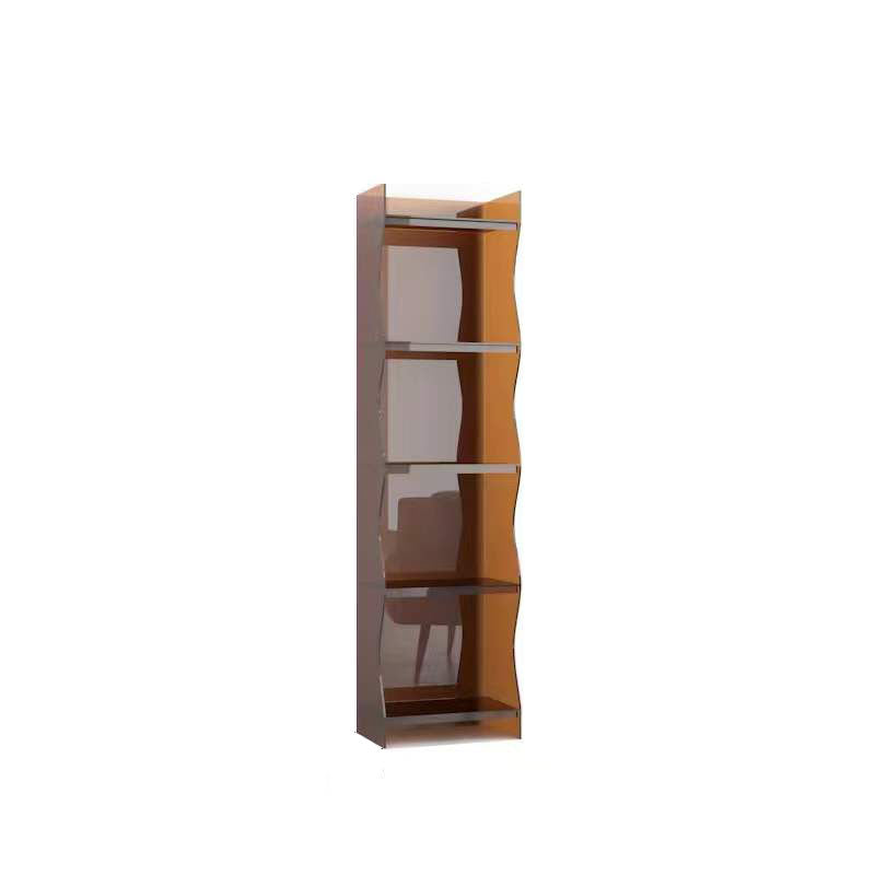 Contemporary Closed Back Bookshelf Acrylic Shelf Bookcase with Shelves Clearhalo 'Bookcases' 'furn' 'furn_bookcases' 'Furniture' 'Office Furniture' 7289943